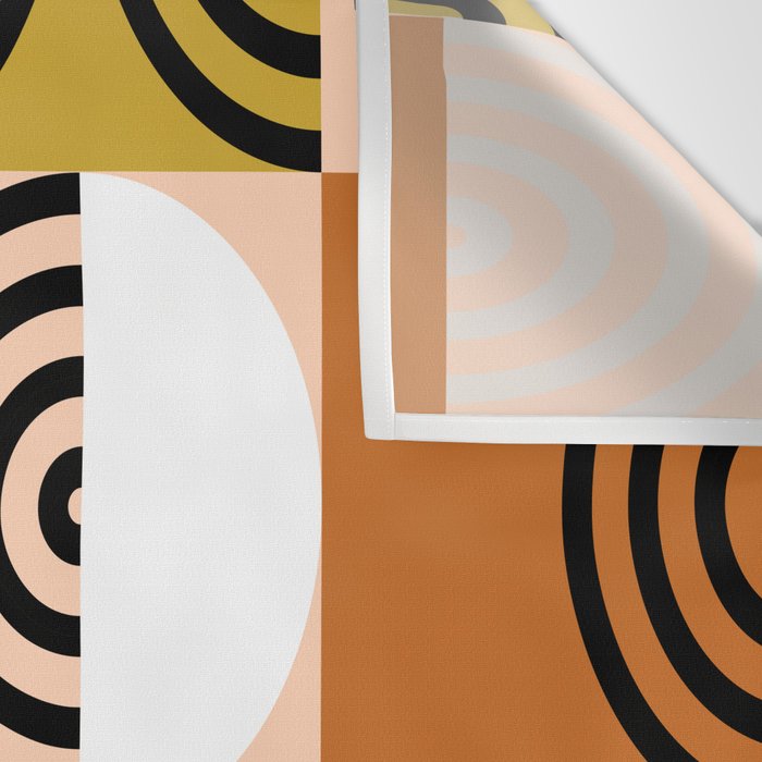 abstract checker lines modern Wall Tapestry Gallery Image 3