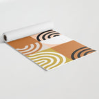 abstract checker lines modern Yoga Mat Gallery Image 2