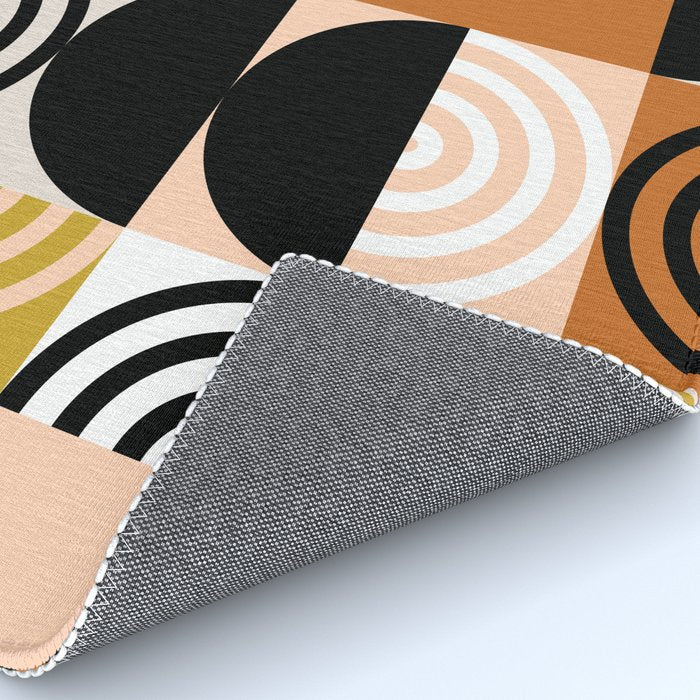 abstract checker lines modern Rug Gallery Image 4