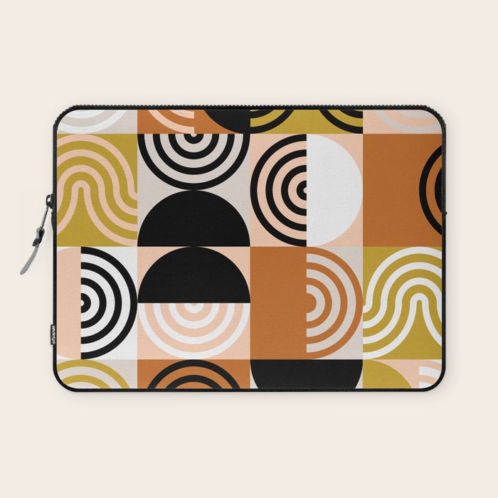 abstract checker lines modern Laptop Sleeve Gallery Image 1