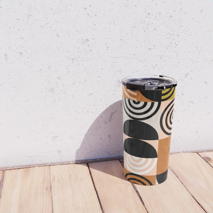 abstract checker lines modern Travel Mug Gallery Image 4