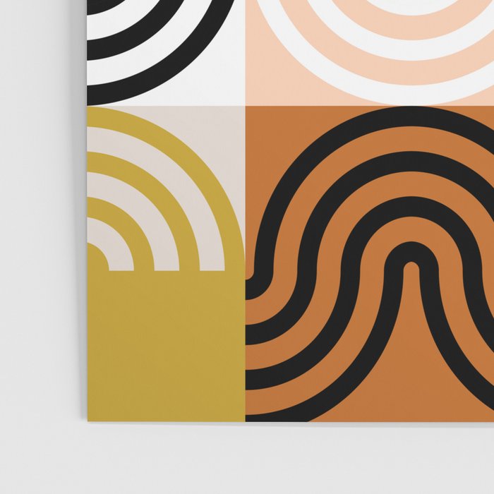 abstract checker lines modern Poster Gallery Image 3