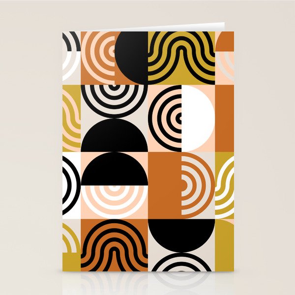 abstract checker lines modern Stationery Card Gallery Image 2