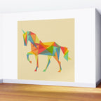 Fractal Geometric Unicorn Wall Mural Gallery Image 2