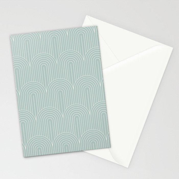 Art Deco Arch Pattern XIX Stationery Card Gallery Image 2