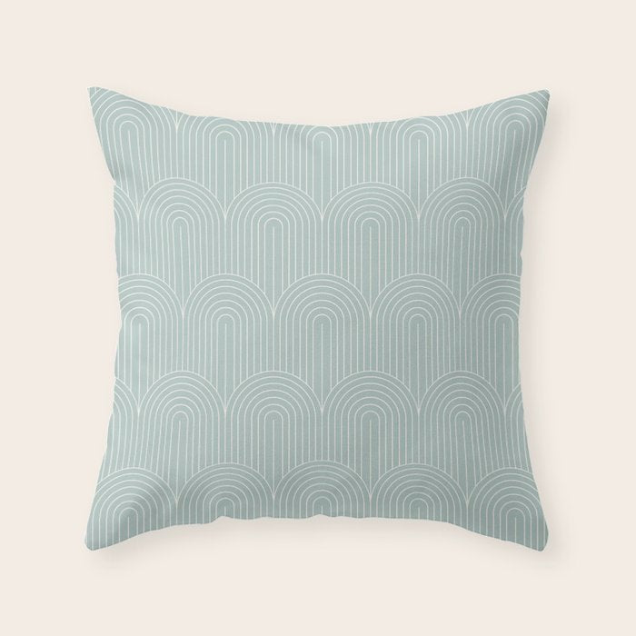 Art Deco Arch Pattern XIX Throw Pillow Gallery Image 6