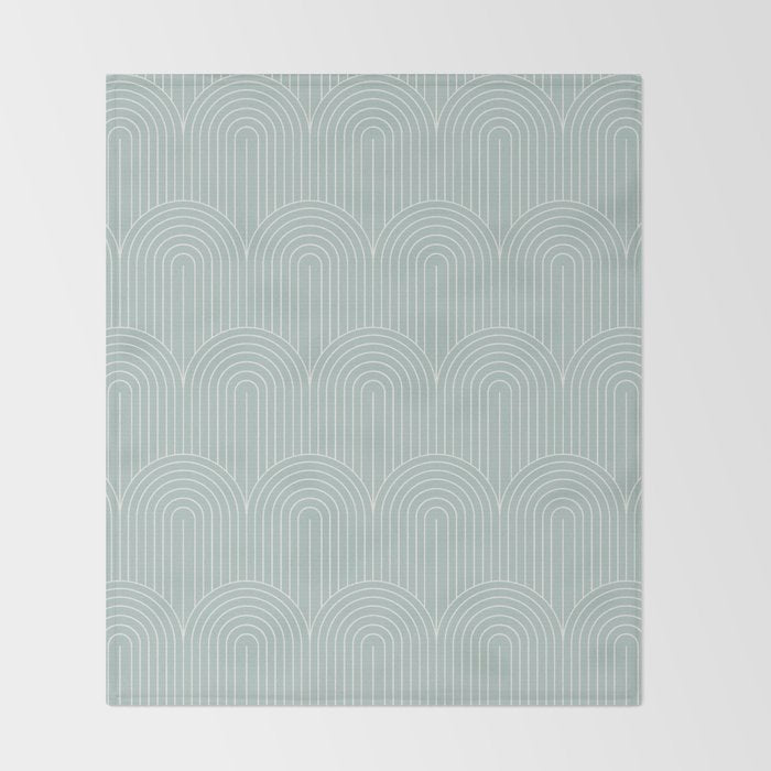 Art Deco Arch Pattern XIX Throw Blanket Gallery Image 2