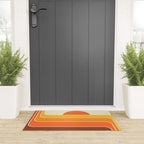 Retro Geometric Sun Set Design 421 Welcome Mat Gallery Image 3