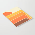 Retro Geometric Sun Set Design 421 Notebook Gallery Image 2