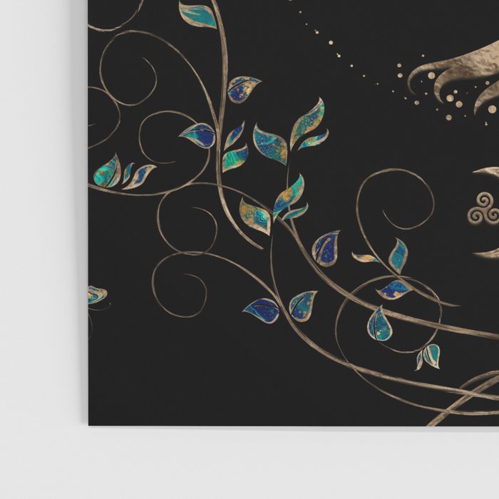 Tree of Life Pentagram Moon Ornament Poster Gallery Image 3
