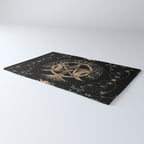 Tree of Life Pentagram Moon Ornament Rug Gallery Image 3