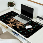 Tree of Life Pentagram Moon Ornament Desk Mat Gallery Image 2