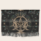 Tree of Life Pentagram Moon Ornament Wall Hanging Gallery Image 1