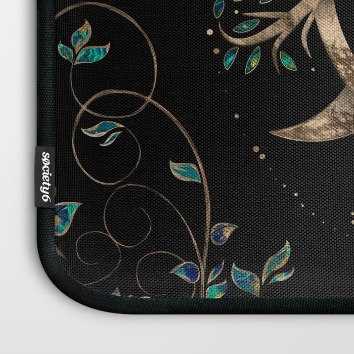 Tree of Life Pentagram Moon Ornament Laptop Sleeve Gallery Image 3