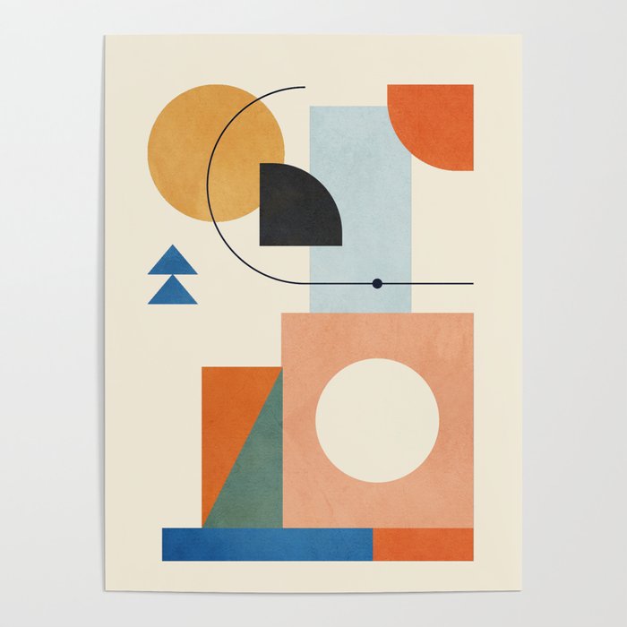 Geometric Color Play 02 Poster Gallery Image 1