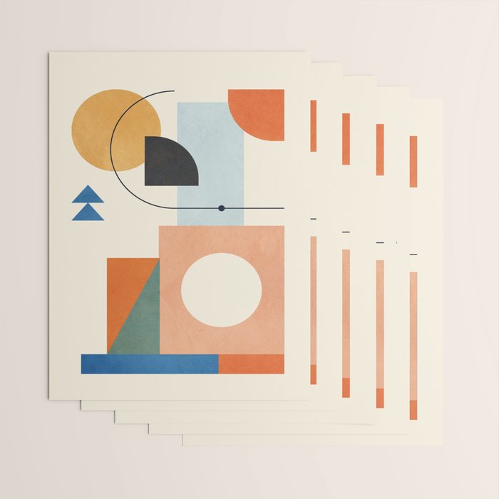 Geometric Color Play 02 Wrapping Paper Gallery Image 3
