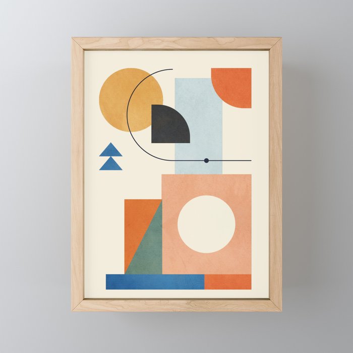 Geometric Color Play 02 Mini Art Print Gallery Image 1
