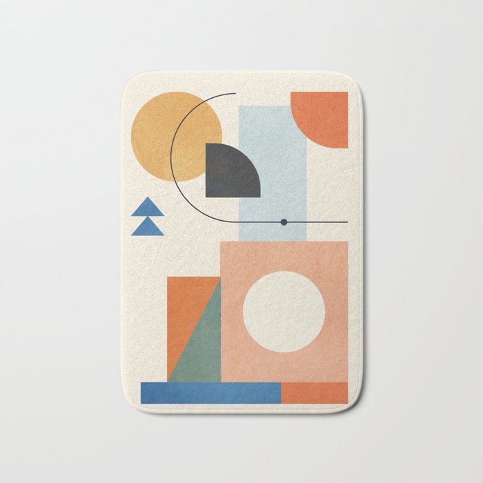 Geometric Color Play 02 Bath Mat Gallery Image 1
