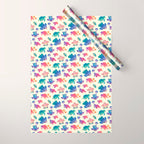Sea turtle - bright Wrapping Paper Gallery Image 1
