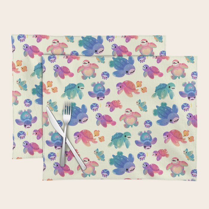 Sea turtle - bright Placemat Gallery Image 1