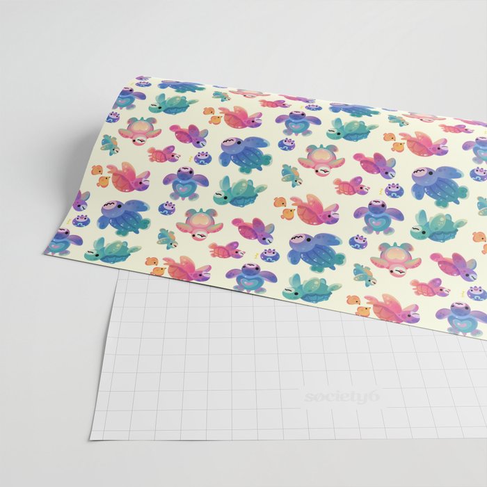 Sea turtle - bright Wrapping Paper Gallery Image 2