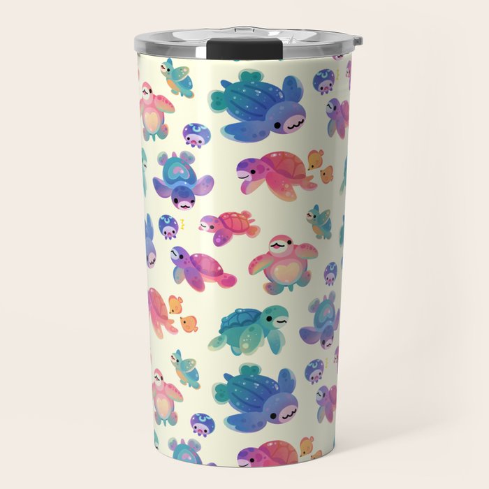 Sea turtle - bright Travel Mug Gallery Image 1