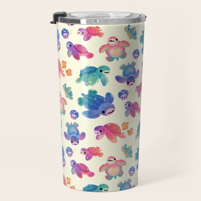 Sea turtle - bright Travel Mug Gallery Image 3