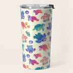 Sea turtle - bright Travel Mug Gallery Image 2