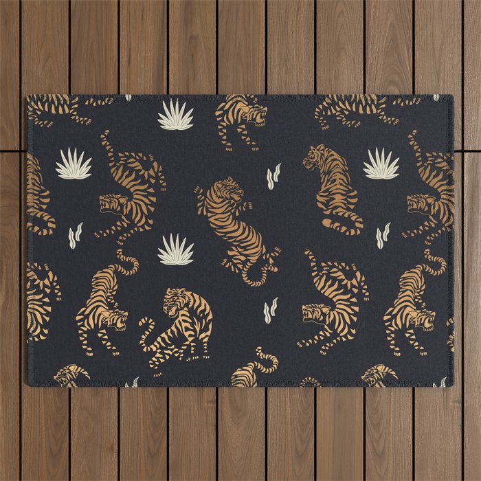 Golden Tigers Outdoor Rug Gallery Image 1