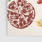 Italy Food Illustration Colorful Handdrawn Mediterranean Cuisine Poster Gallery Image 3