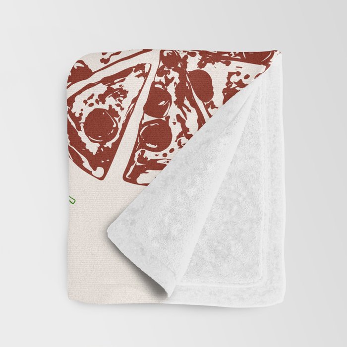 Italy Food Illustration Colorful Handdrawn Mediterranean Cuisine Throw Blanket Gallery Image 3