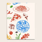 Italy Food Illustration Colorful Handdrawn Mediterranean Cuisine Notebook Gallery Image 4