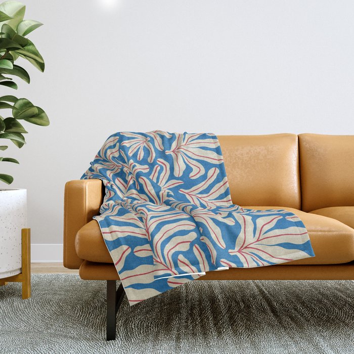Lazy Summer Pattern #2 Throw Blanket Gallery Image 1