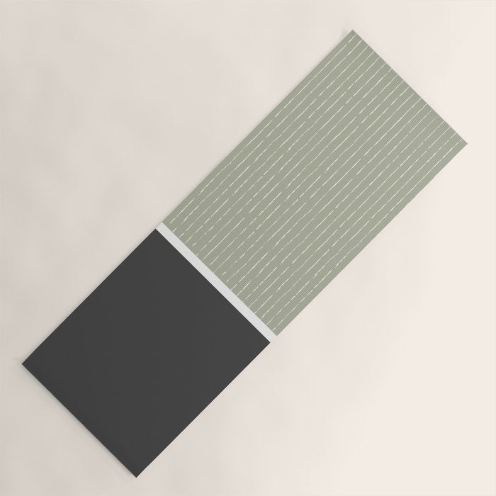 Linen Sage and Gray Yoga Mat Gallery Image 1
