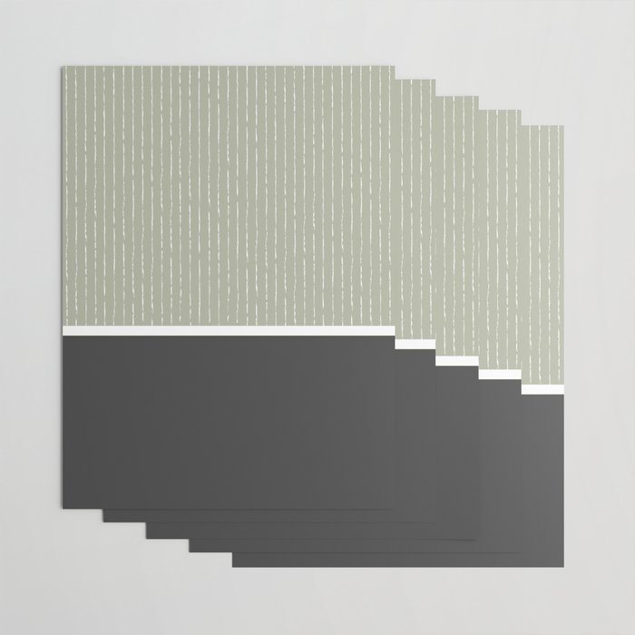 Linen Sage and Gray Wrapping Paper Gallery Image 3