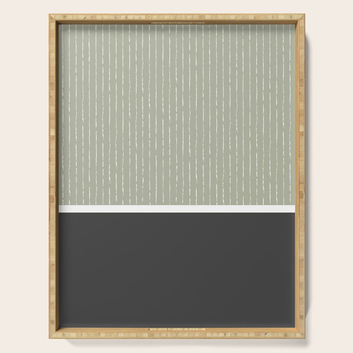 Linen Sage and Gray Serving Tray Gallery Image 1