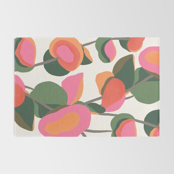 Abstract Eucalyptus Leaves III Rug Gallery Image 2