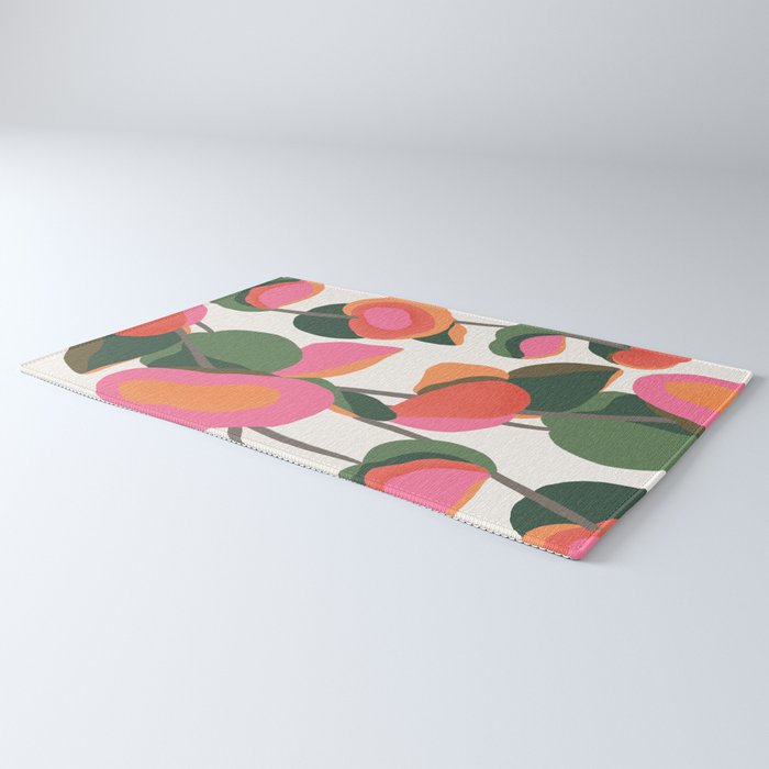 Abstract Eucalyptus Leaves III Rug Gallery Image 3