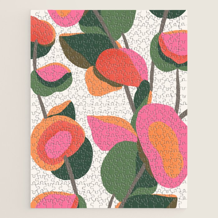 Abstract Eucalyptus Leaves III Jigsaw Puzzle Gallery Image 1