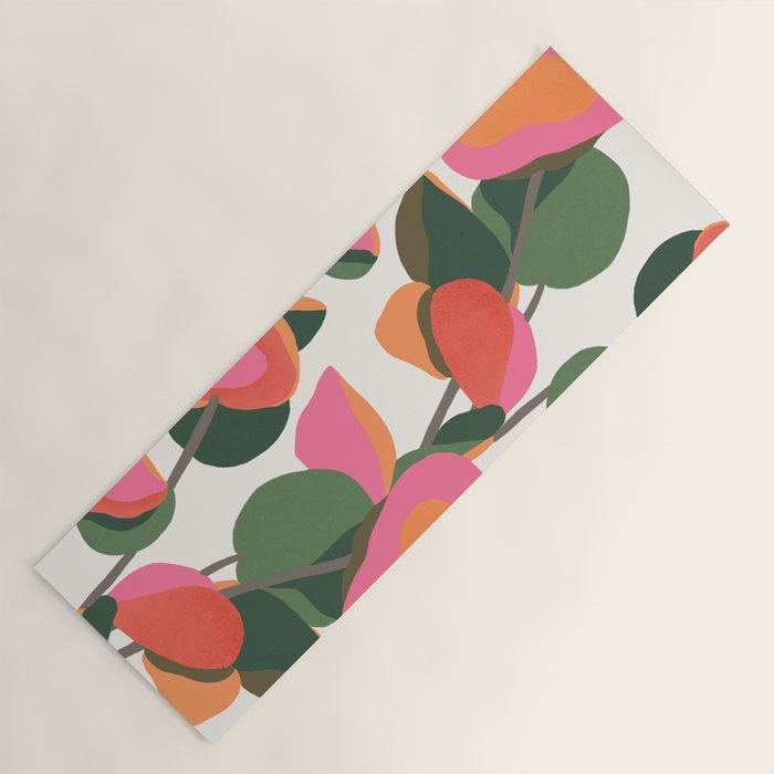 Abstract Eucalyptus Leaves III Yoga Mat Gallery Image 1