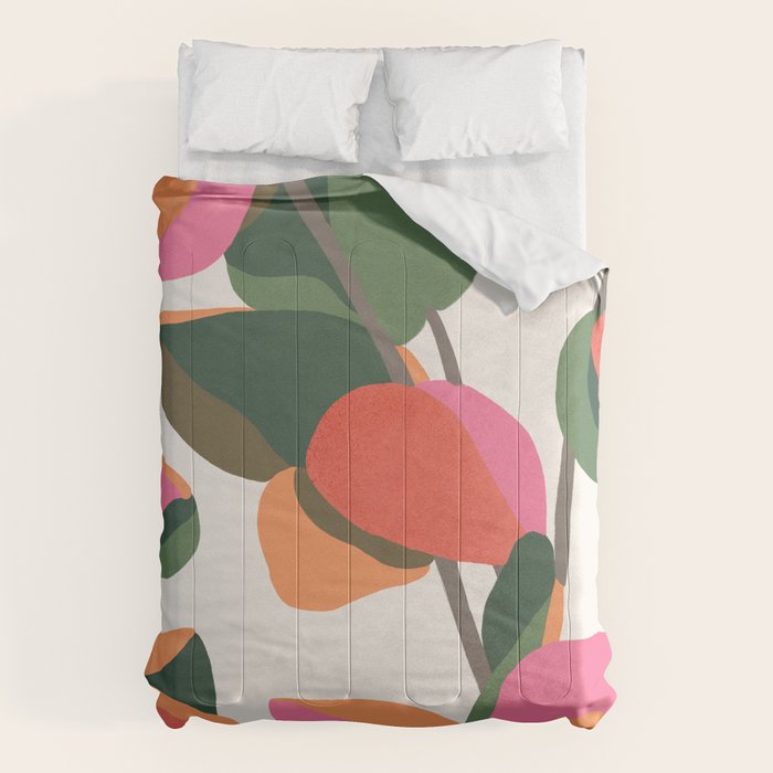 Abstract Eucalyptus Leaves III Comforter Gallery Image 1