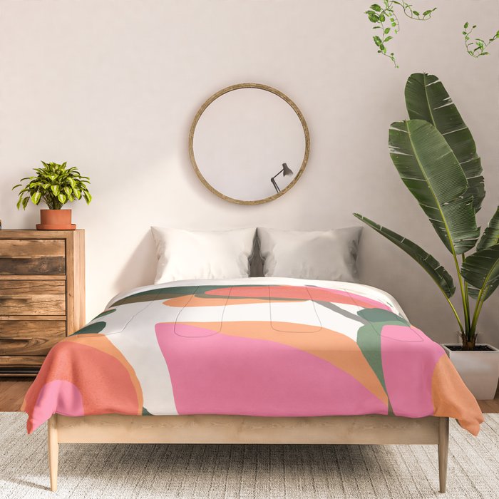 Abstract Eucalyptus Leaves III Comforter Gallery Image 3