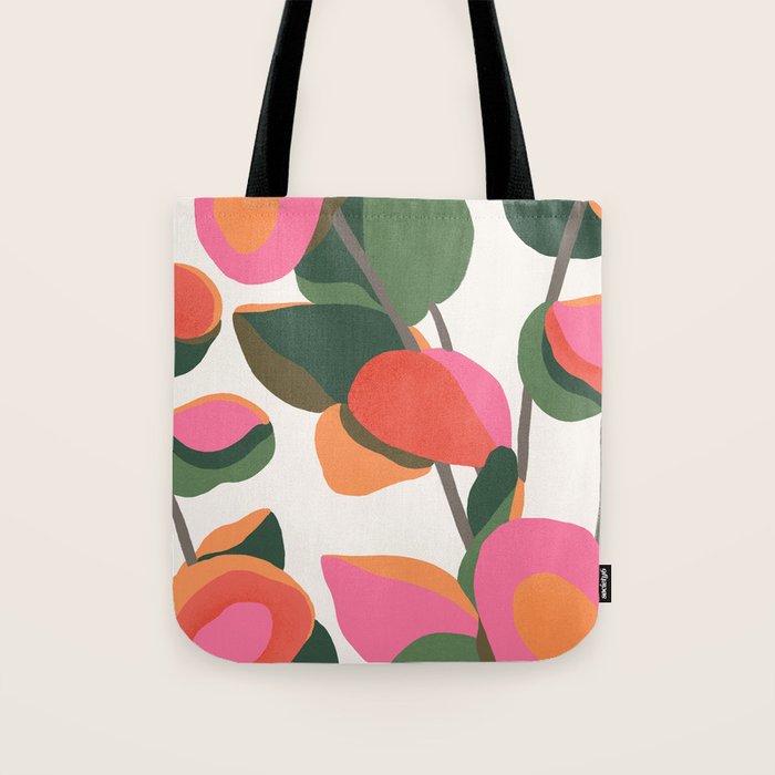 Abstract Eucalyptus Leaves III Tote Bag Gallery Image 1
