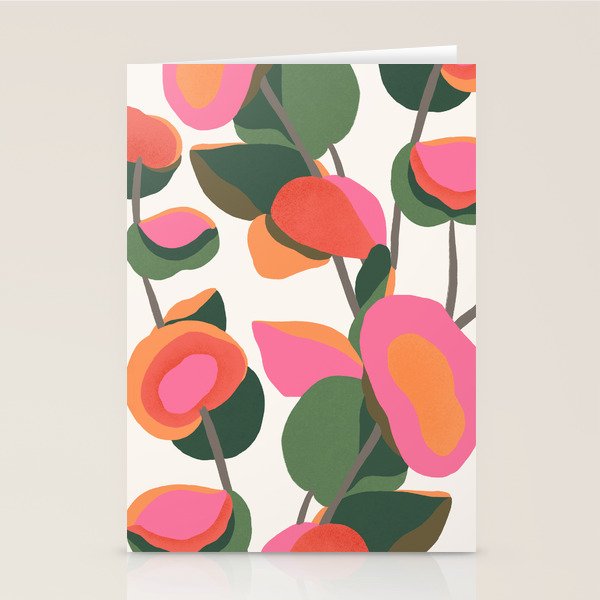 Abstract Eucalyptus Leaves III Stationery Card Gallery Image 2
