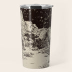 The Moon Tarot Card Poster. Mystic Landscape. Esoteric tarot. Dark moon Travel Mug Gallery Image 1