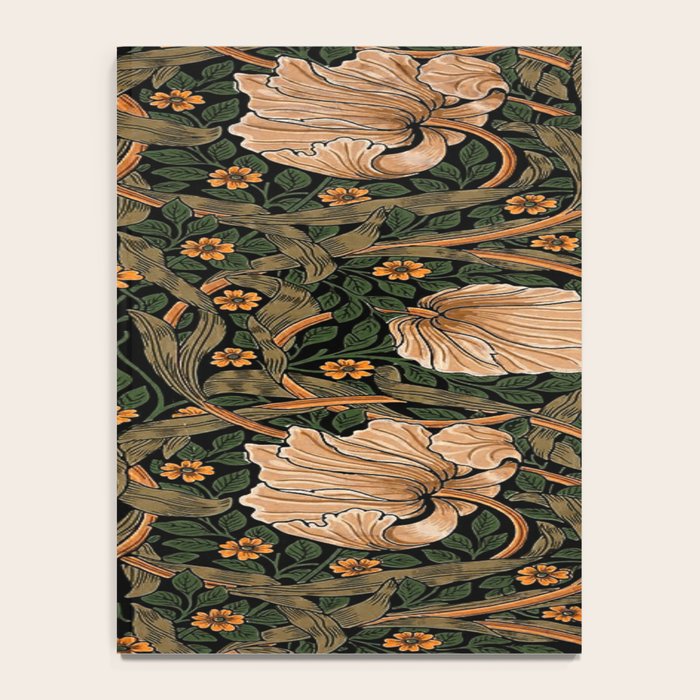 William Morris Pimpernel,No.2, William Morris floral design  Notebook Gallery Image 4