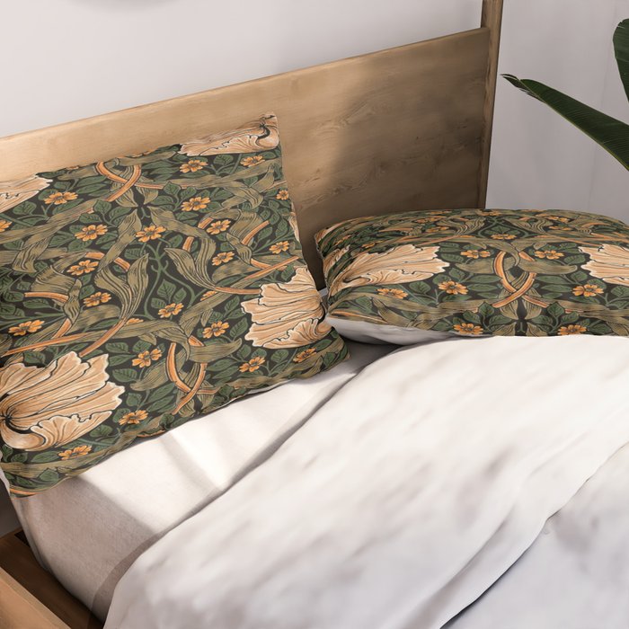 William Morris Pimpernel,No.2, William Morris floral design  Pillow Sham Gallery Image 2