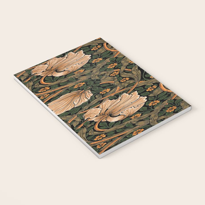 William Morris Pimpernel,No.2, William Morris floral design  Notebook Gallery Image 3