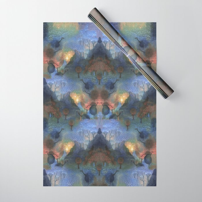 Foggy Birds Wrapping Paper Gallery Image 1