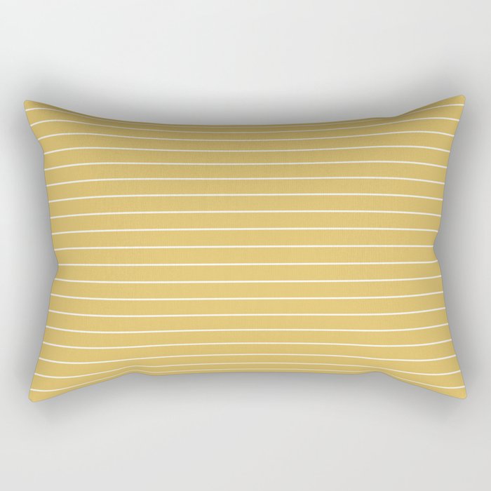 Minimal Arch XXXV Sunshine Yellow Modern Geometric Lines Rectangular Pillow Gallery Image 2